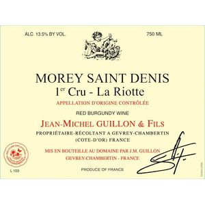 2022 Jean-Michel Guillon, Morey-Saint-Denis Premier Cru, La Riotte 6x75cl