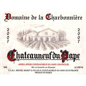 1998 Domaine de la Charbonniere, Chateauneuf-du-Pape, Rouge 12x75cl