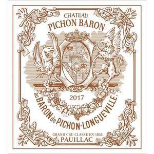 2017 Chateau Pichon Baron 2eme Cru Classe, Pauillac 1x150cl