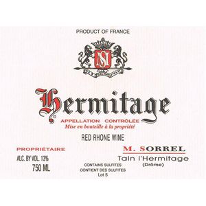 2020 M. Sorrel, Hermitage 6x75cl