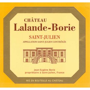 2016 Chateau Lalande-Borie, Saint-Julien 12x75cl