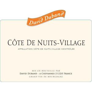 2019 David Duband, Cote de Nuits-Villages, Rouge 6x75cl