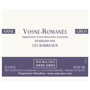 2020 Domaine Anne Gros, Vosne-Romanee, Les Barreaux 6x75cl