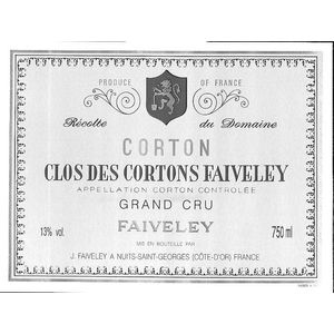 2002 Domaine Faiveley, Corton Grand Cru, Clos des Cortons Faiveley 12x75cl
