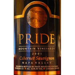 1997 Pride Mountain, Napa and Sonoma Cabernet Sauvignon, California 1x300cl