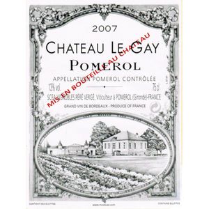 2007 Chateau Le Gay, Pomerol 12x75cl