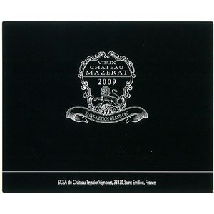 2009 Vieux Chateau Mazerat, Saint-Emilion Grand Cru 6x75cl