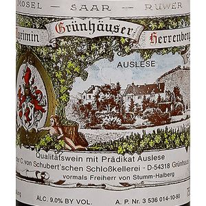 2015 Von Schubert, Maximin Grunhauser Herrenberg Riesling Auslese, Mosel 6x75cl
