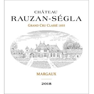 2018 Chateau Rauzan-Segla 2eme Cru Classe, Margaux 1x600cl