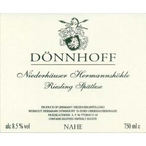2021 Donnhoff, Niederhauser Hermannshohle Riesling Spatlese, Nahe 6x75cl