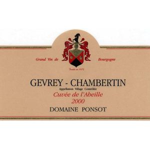 2022 Domaine Ponsot, Gevrey-Chambertin, Cuvee de l'Abeille 6x75cl