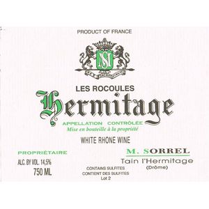 2021 M. Sorrel, Hermitage, Les Rocoules 6x75cl