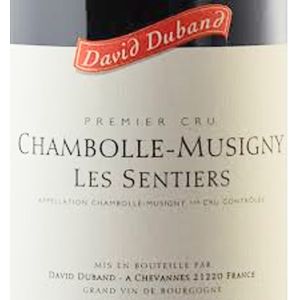 2018 David Duband, Chambolle-Musigny Premier Cru, Les Sentiers 6x75cl