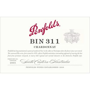 2020 Penfolds, Bin 311 Chardonnay, Tumbarumba 6x75cl