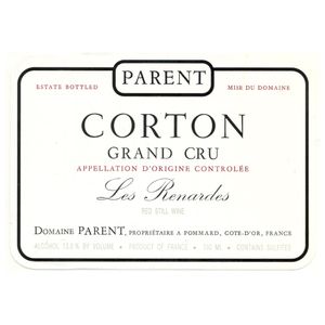 2016 Domaine Parent, Corton Grand Cru, Les Renardes 6x75cl