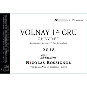 2018 Domaine Nicolas Rossignol, Volnay Premier Cru, En Chevret 12x75cl