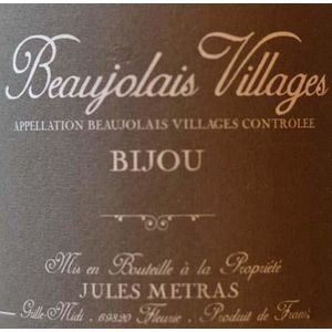 2020 Jules Metras, Bijou, Beaujolais-Villages 12x75cl