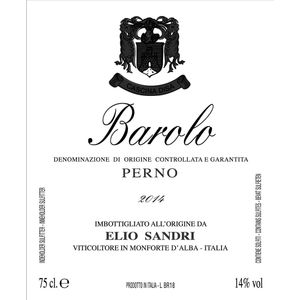 2014 Elio Sandri, Barolo, Perno 6x75cl