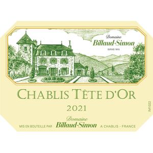2021 Domaine Billaud-Simon, Chablis, Tete d'Or 6x75cl