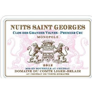 2013 Domaine du Comte Liger Belair, Nuits-Saint-Georges Premier Cru, Clos des Grandes Vignes Rouge 12x75cl