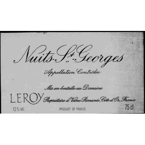 2013 Maison Leroy, Nuits-Saint-Georges 6x75cl