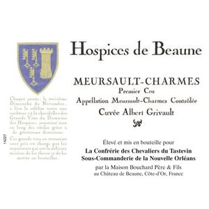 2013 Hospices de Beaune (Bouchard Pere et Fils), Meursault Premier Cru, Charmes Cuvee Albert Grivault 6x75cl