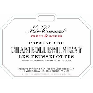 2020 Meo Camuzet Frere et Soeurs, Chambolle-Musigny Premier Cru, Les Feusselottes 6x75cl