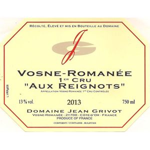 2019 Domaine Jean Grivot, Vosne-Romanee Premier Cru, Aux Reignots 3x75cl