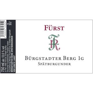 2022 Furst, Burgstadter Berg Spatburgunder, Franken 6x75cl