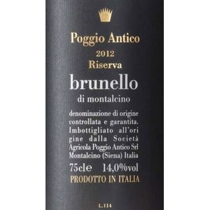 2017 Poggio Antico, Brunello di Montalcino, Riserva 6x75cl