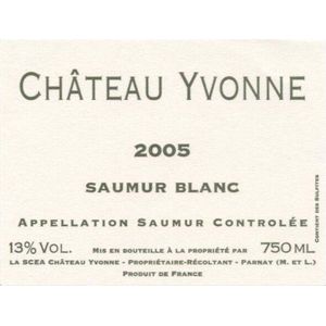 2022 Chateau Yvonne, Saumur, Blanc 6x75cl