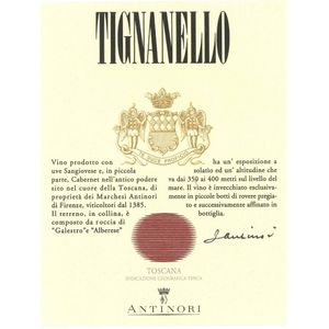2001 Tignanello, Toscana 6x75cl