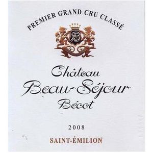2008 Chateau Beau-Sejour Becot Premier Grand Cru Classe B, Saint-Emilion Grand Cru 12x75cl