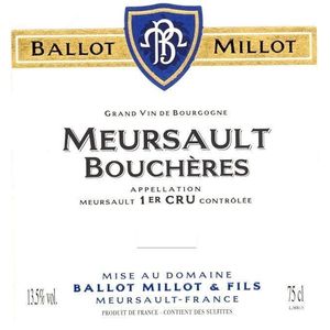 2017 Ballot Millot, Meursault Premier Cru, Les Boucheres 3x150cl