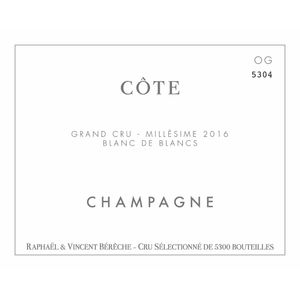 2016 Bereche et Fils, Cote Selectionnes Grand Cru 6x75cl