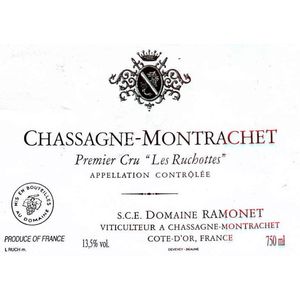 2022 Jean-Claude Ramonet, Chassagne-Montrachet Premier Cru, Les Ruchottes 6x75cl