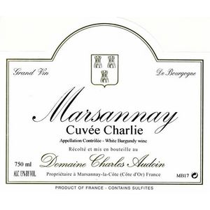 2021 Domaine Charles Audoin, Marsannay, Cuvee Charlie Blanc 6x75cl