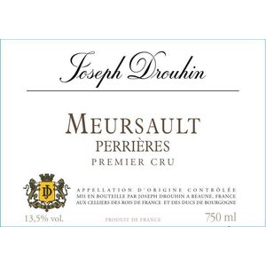 2018 Joseph Drouhin, Meursault Premier Cru, Perrieres 6x75cl