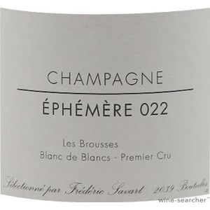 2018 Savart & Dremont, Ephemere 022 Les Brousses Blanc de Blancs Premier Cru, Champagne 6x75cl