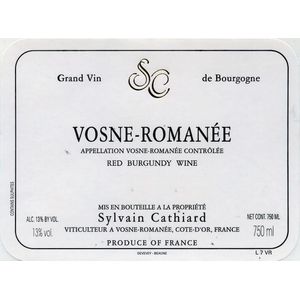 2017 Domaine Sylvain Cathiard, Vosne-Romanee 6x75cl