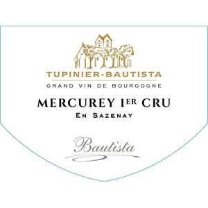 2021 Tupinier-Bautista, Mercurey Premier Cru, Sazenay Rouge 6x75cl