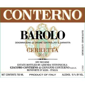 2014 Giacomo Conterno, Barolo, Cerretta 1x150cl