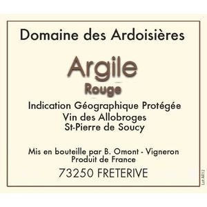 2020 Domaine des Ardoisieres, Argile Rouge, Vin des Allobroges 6x75cl