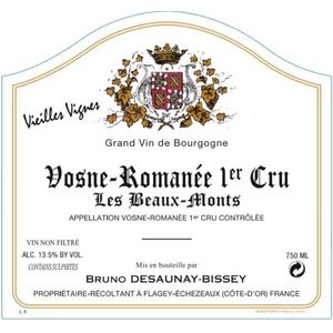 2018 Bruno Desaunay-Bissey, Vosne-Romanee Premier Cru, Les Beaux Monts Vieilles Vignes 6x75cl