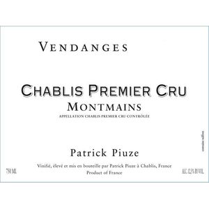 2023 Patrick Piuze, Chablis Premier Cru, Montmains 12x75cl