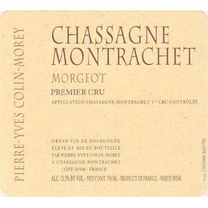 2020 Pierre-Yves Colin-Morey, Chassagne-Montrachet Premier Cru, Morgeot Blanc 6x75cl