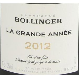 2012 Bollinger, La Grande Annee 1x300cl
