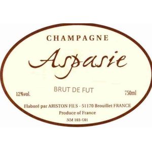 NV Aspasie, Brut de Fut, Champagne 6x75cl