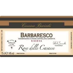 2016 Cascina Baricchi, Barbaresco, Rose Delle Casasse Riserva 1x300cl
