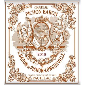 2016 Chateau Pichon Baron 2eme Cru Classe, Pauillac 6x75cl